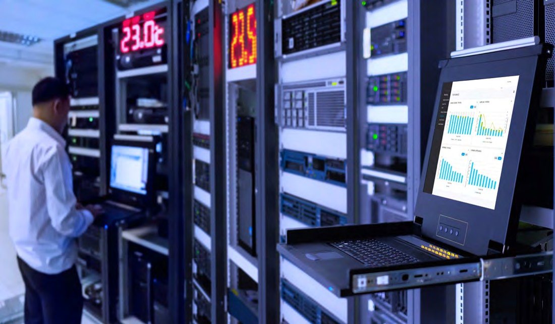 Application photograph from the Monnit Financial-services IT facilities guide