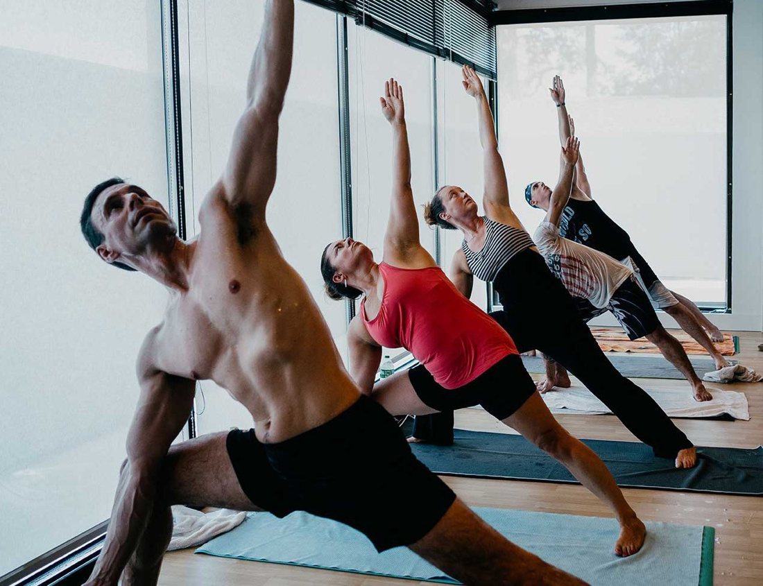 Application photograph from the Monnit Hot yoga & studio climate guide